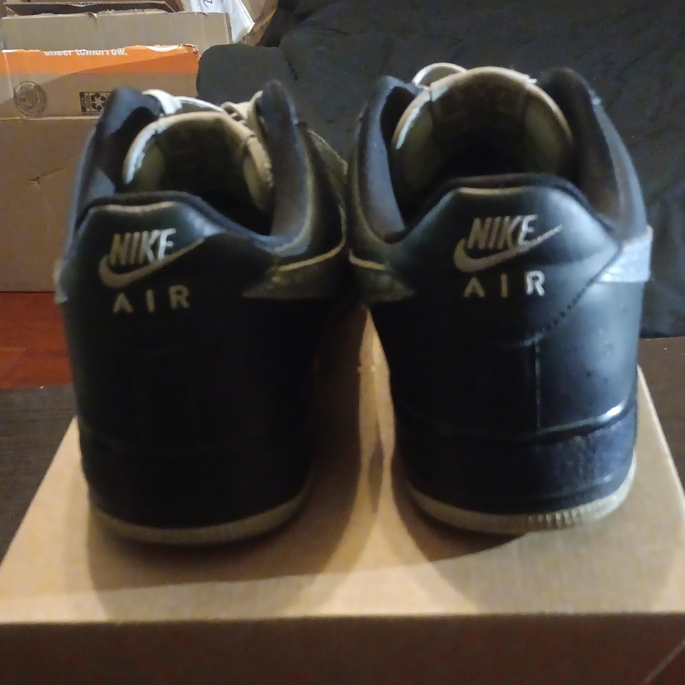Nike Air Force 1 Low '07 LV8 Rare "Black Croc" (2018) M10.5/W12 EUC - Picture 5 of 10